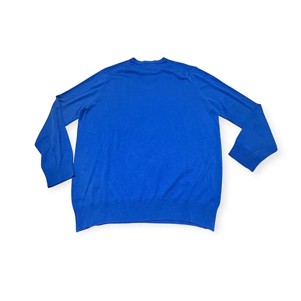 Banana Republic Luxury Blend V‑Neck Sweater XL Blue